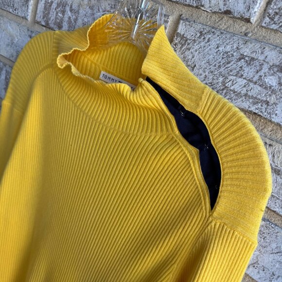 Tommy Hilfiger Long Sleeve Mock Neck Cotton Pullover Sweater  Women's Size L. - Picture 5 of 8